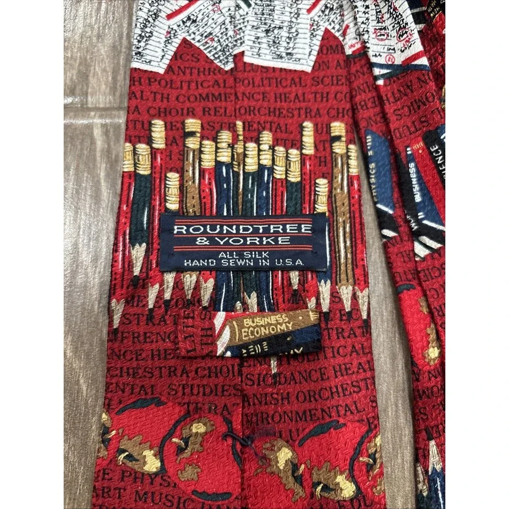 Men’s  Novelty Tie For Teacher Professor Academic Motif Books School‎